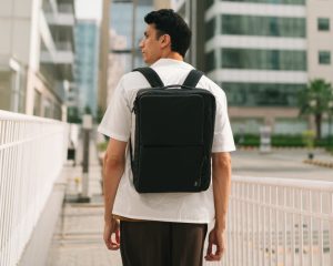 Pivot Meridian Convertible Briefpack from DailyObjects carried in backpack mode, built for work and travel.