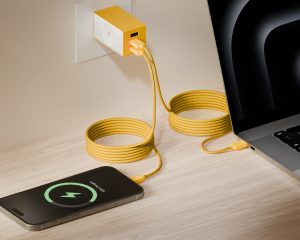 Apple certified charging cable connected to iPhone and MacBook for fast and safe charging
