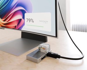 DailyObjects charging cables and adapters arranged neatly to create a clutter-free multi-device charging system