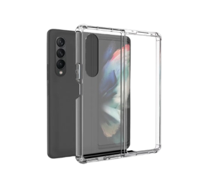 Phone case for drop protection made with hybrid materials for enhanced impact resistance