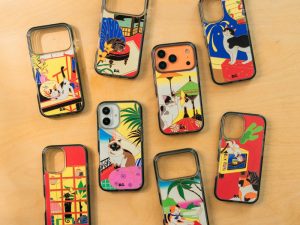 Cat-themed phone case from Catnip Collection as a Galentine’s gift