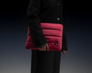 Premium laptop sleeve used by professionals for safe device carry and clean workspace setup