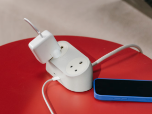 Loft Charging Station charging laptop phone earbuds and tablet simultaneously