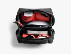 Compact tech organiser storing cables and chargers for travel from tech accessories sale