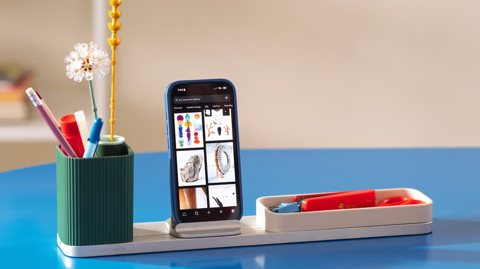 DailyObjects Bar Desk Organiser keeps workspace essentials neatly arranged for better desk organisation.